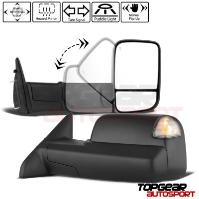 Dodge Ram 2500 2010-2012 Towing Mirrors Power Heated LED Signal Lights