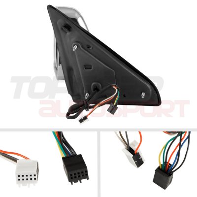 Dodge Ram 2500 2010-2012 Towing Mirrors Chrome Power Heated LED Signal Lights