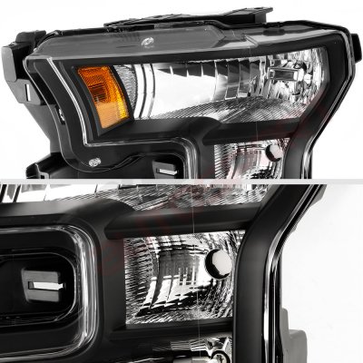 Ford F150 2015-2017 Black Headlights
