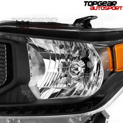 Toyota Tundra 2014-2017 Black Euro Headlights