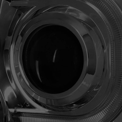 Toyota Tacoma 2012-2015 Smoked LED Tube DRL Projector Headlights