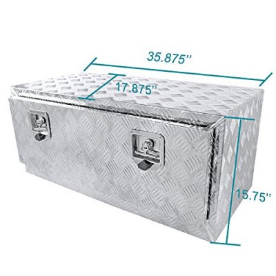 Ford F450 Super Duty 2017-2018 Aluminum Truck Tool Box 36 Inches Key Lock