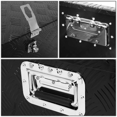 GMC Sierra 3500HD 2015-2018 Black Aluminum Truck Tool Box 30 Inches Key Lock