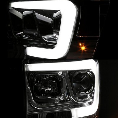 Dodge Ram 3500 2006-2009 LED Tube DRL Projector Headlights