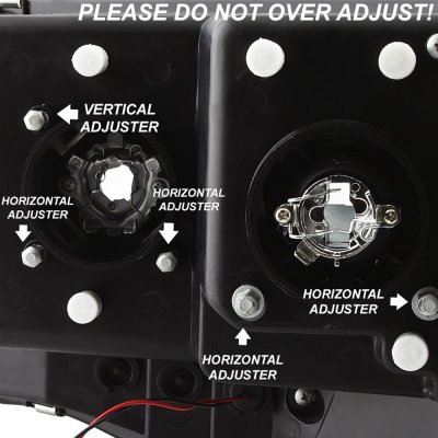 Dodge Ram 3500 2003-2005 LED Tube DRL Projector Headlights