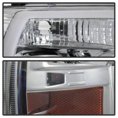 Ford F150 2004-2008 LED Tube DRL Projector Headlights