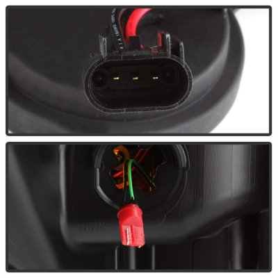 Ford F350 Super Duty 2011-2016 Black DRL Tube Projector Headlights