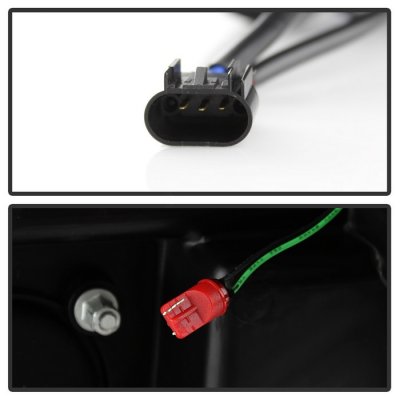 Ford F450 Super Duty 2008-2010 Black Tube DRL Projector Headlights