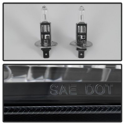 Ford F450 Super Duty 2005-2007 Black Tube DRL Projector Headlights