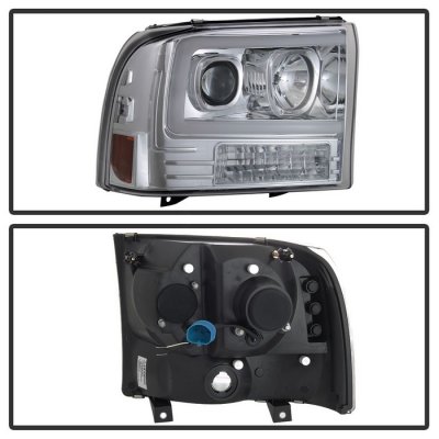 Ford F350 Super Duty 1999-2004 Tube DRL Projector Headlights