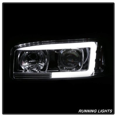 GMC Sierra 1999-2006 LED Tube DRL Projector Headlights