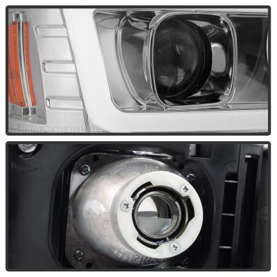 GMC Sierra 1999-2006 LED Tube DRL Projector Headlights