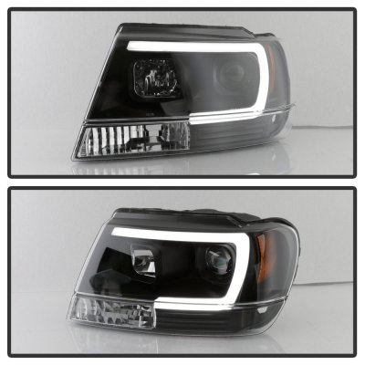 Jeep Grand Cherokee 1999-2004 Black Projector Headlights