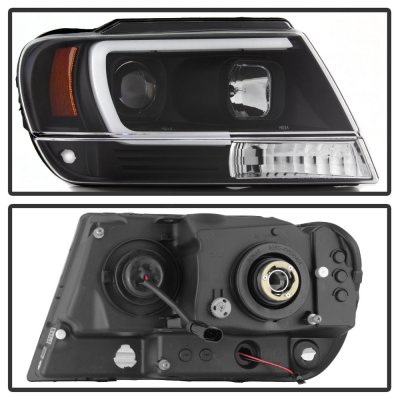 Jeep Grand Cherokee 1999-2004 Black Projector Headlights