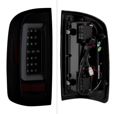 Chevy Colorado 2015-2022 Black Smoked LED Tail Lights C-Tube