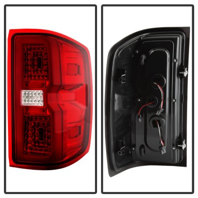 GMC Sierra 3500HD Dually 2015-2018 Tube Full LED Tail Lights