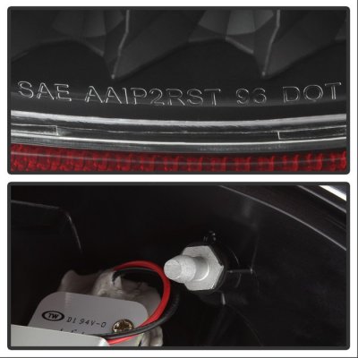 Ford F250 Super Duty 1999-2007 Black LED Tail Lights