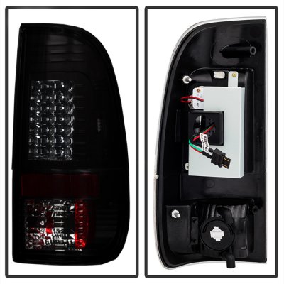 Ford F450 Super Duty 2011-2016 Black Smoked LED Tail Lights
