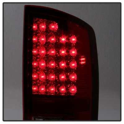 Dodge Ram 2002-2006 Black Smoked LED Tail Lights