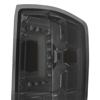 Chevy Silverado 2014-2018 Smoked Custom LED Tail Lights