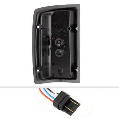 Chevy Silverado 2014-2018 Smoked Custom LED Tail Lights