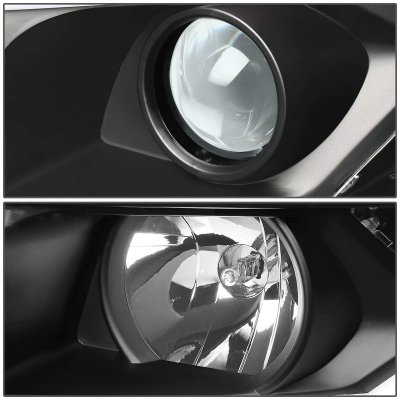 Chevy Silverado 2007-2013 Black Facelift DRL Projector Headlights