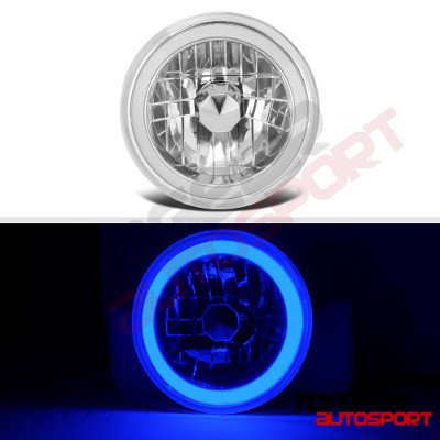 Dodge Ramcharger 1974-1980 Blue Halo Tube LED Headlights Kit