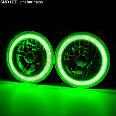 Chevy Blazer 1969-1979 Green Halo Tube LED Headlights Kit