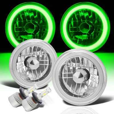 Ford Maverick 1972-1977 Green Halo Tube LED Headlights Kit
