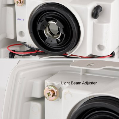 Ford Ranger 1989-1992 Smoked Euro Headlights with LED Daytime Running Lights