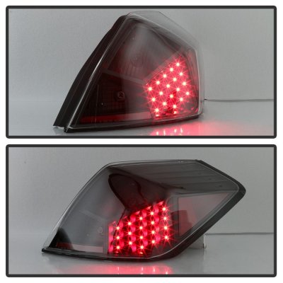 Nissan Altima Sedan 2007-2012 Black LED Tail Lights