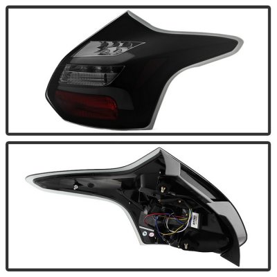 Ultimate Components Smoked LED Rear Tail Lights For Ford Focus Mk3 Hatch (2011-2015)
