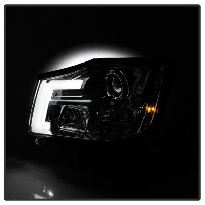 Nissan Titan 2004-2015 LED Tube DRL Projector Headlights