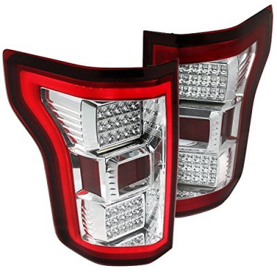 Ford F150 2015-2017 Clear Red Full LED Tail Lights
