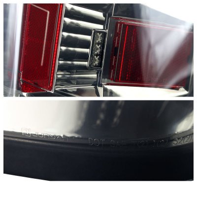 Chevy Silverado 1500 2014-2017 Smoked LED Tail Lights
