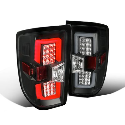 Chevy Silverado 2014-2018 Black LED Tail Lights