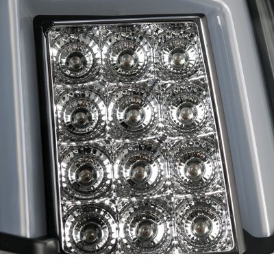 Chevy Silverado 2014-2018 Black LED Tail Lights