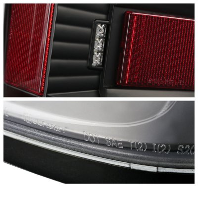 Chevy Silverado 2014-2018 Black LED Tail Lights