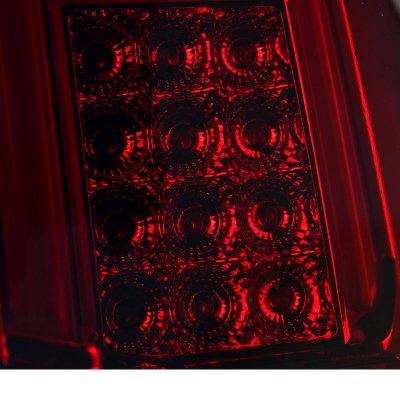 Chevy Silverado 2014-2018 Red Smoked LED Tail Lights