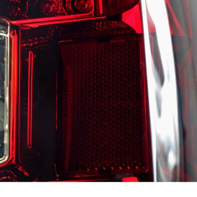Chevy Silverado 2014-2018 Red Smoked LED Tail Lights