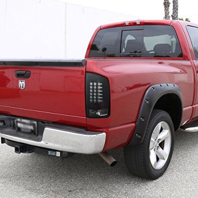 Dodge Ram 2007-2008 Black Smoked LED Tail Lights