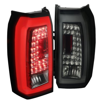 Chevy Tahoe 2015-2020 Black Smoked LED Tail Lights