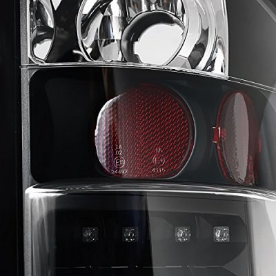 Chevy Silverado 2500HD 2007-2014 Black LED Tail Lights