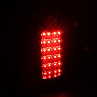 Chevy Silverado 2500HD 2007-2014 Black LED Tail Lights