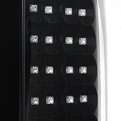 Chevy Silverado 2500HD 2007-2014 Black LED Tail Lights