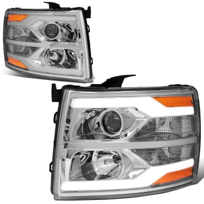 Chevy Silverado 2007-2013 Facelift DRL Projector Headlights