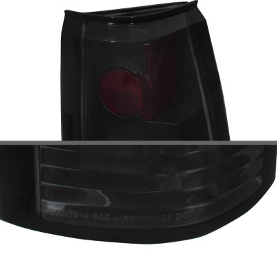 GMC Sierra 1988-1998 Black Smoked LED Tail Lights