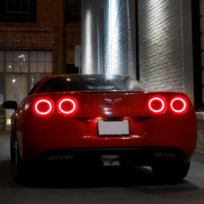 Chevy Corvette C6 2005-2013 Halo LED Tail Lights Sequential Signals