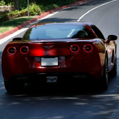 Chevy Corvette C6 2005-2013 Black Angel Eye LED Tail Lights Sequential ...