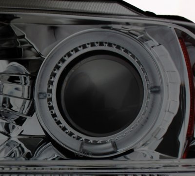 Jeep Grand Cherokee 1999-2004 Smoked Dual Halo Projector Headlights with LED